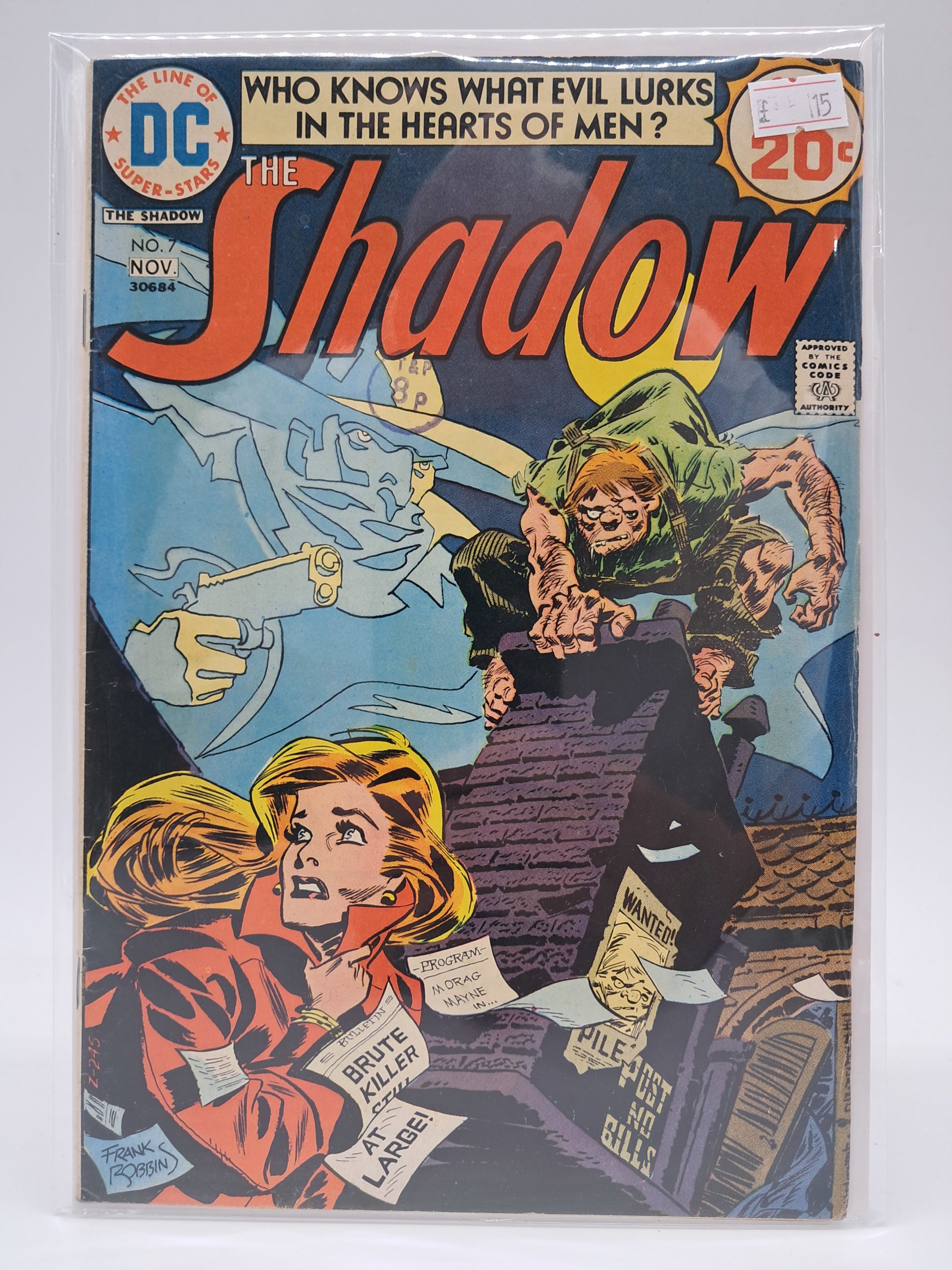 The Shadow #7, DC Comics – Bronze Age Comic – 1974