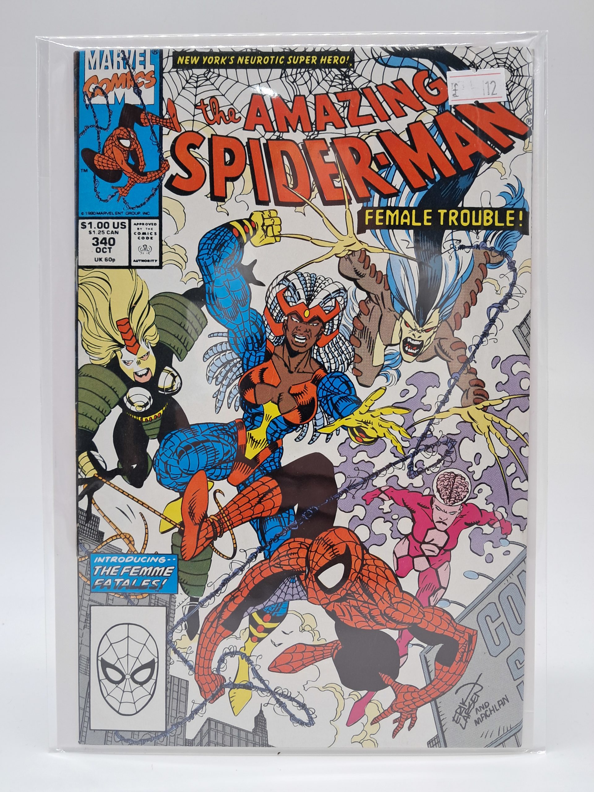 The Amazing Spider-Man #340, Marvel Comics – Femme Fatales – 1990