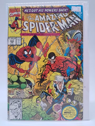 The Amazing Spider-Man #343, Marvel Comics – Spider-Man vs Femme Fatales – 1991