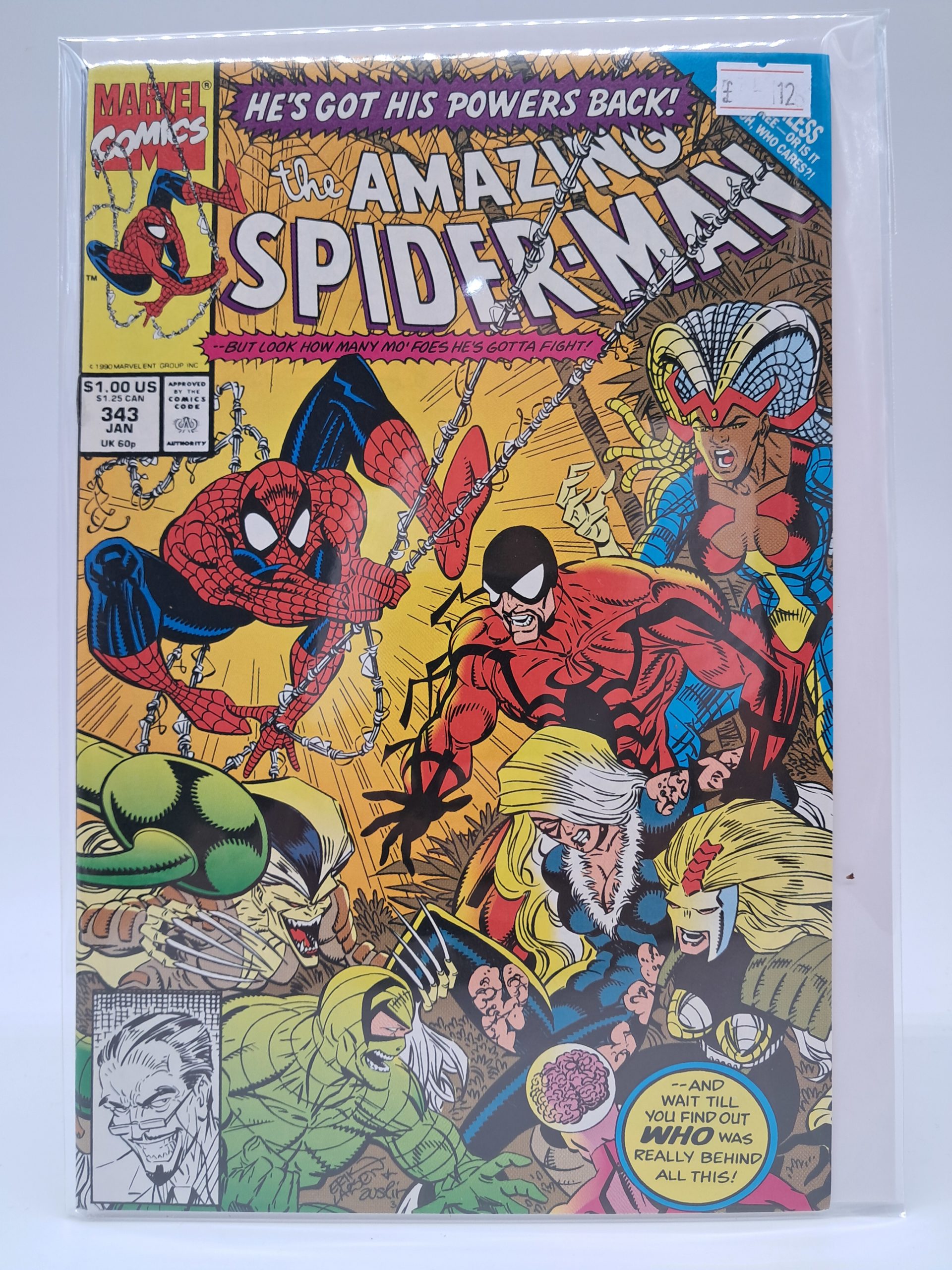The Amazing Spider-Man #343, Marvel Comics – Spider-Man vs Femme Fatales – 1991