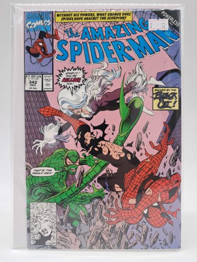 The Amazing Spider-Man #342, Marvel Comics – Scorpion & Black Cat – 1990