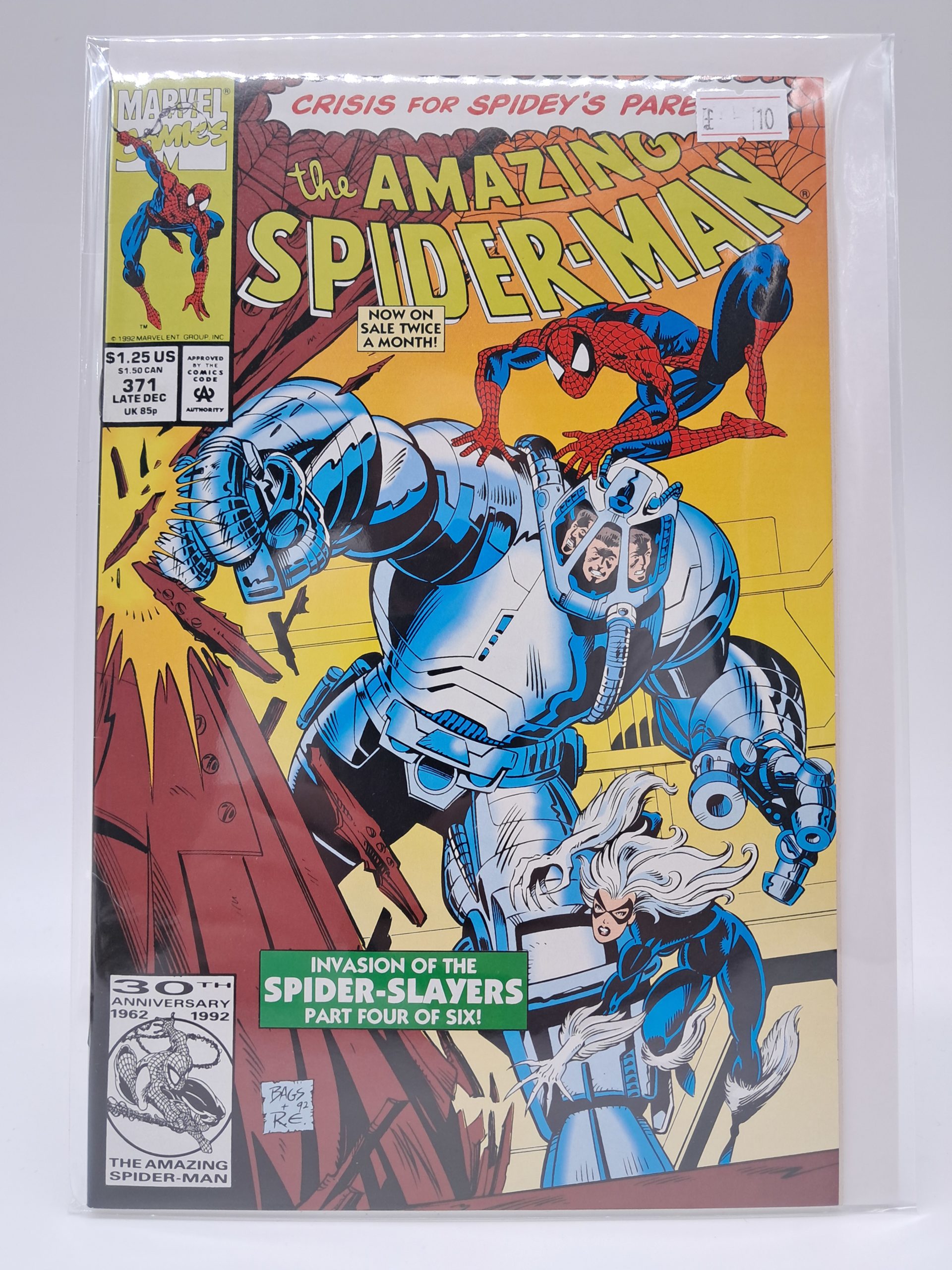 The Amazing Spider-Man #371, Marvel Comics – Spider-Slayers & Black Cat – 1992