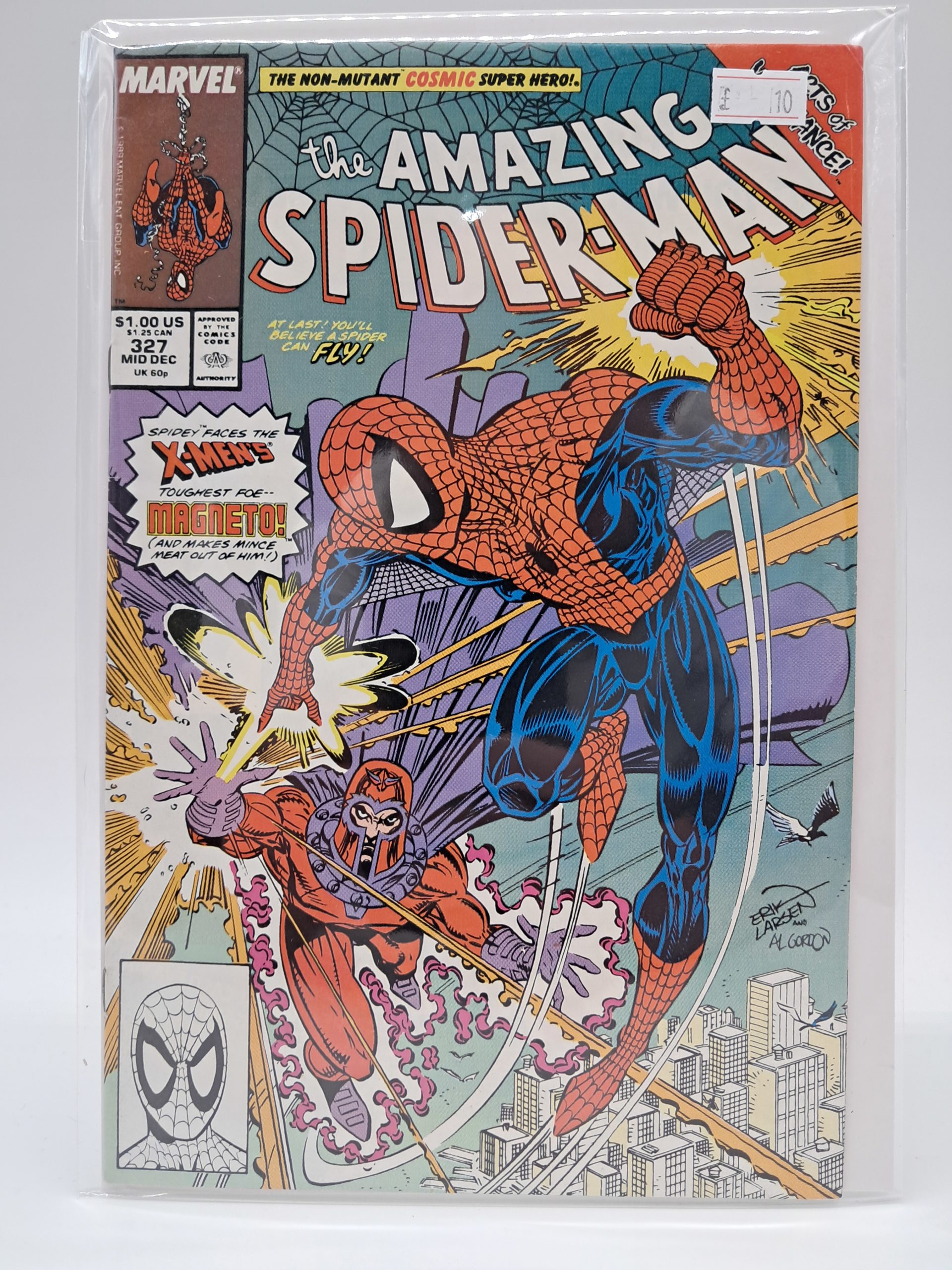 The Amazing Spider-Man #327, Marvel Comics – Spider-Man vs Magneto – 1989
