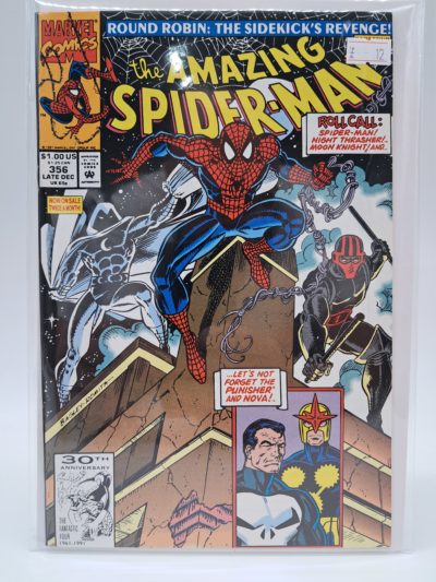 The Amazing Spider-Man #356, Marvel Comics – Round Robin: The Sidekick’s Revenge – Moon Knight & Night Thrasher – 1991