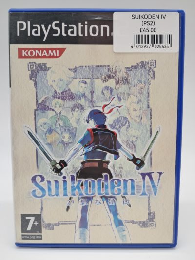 Suikoden IV, Konami – Sony PlayStation 2 (Complete with Manual)