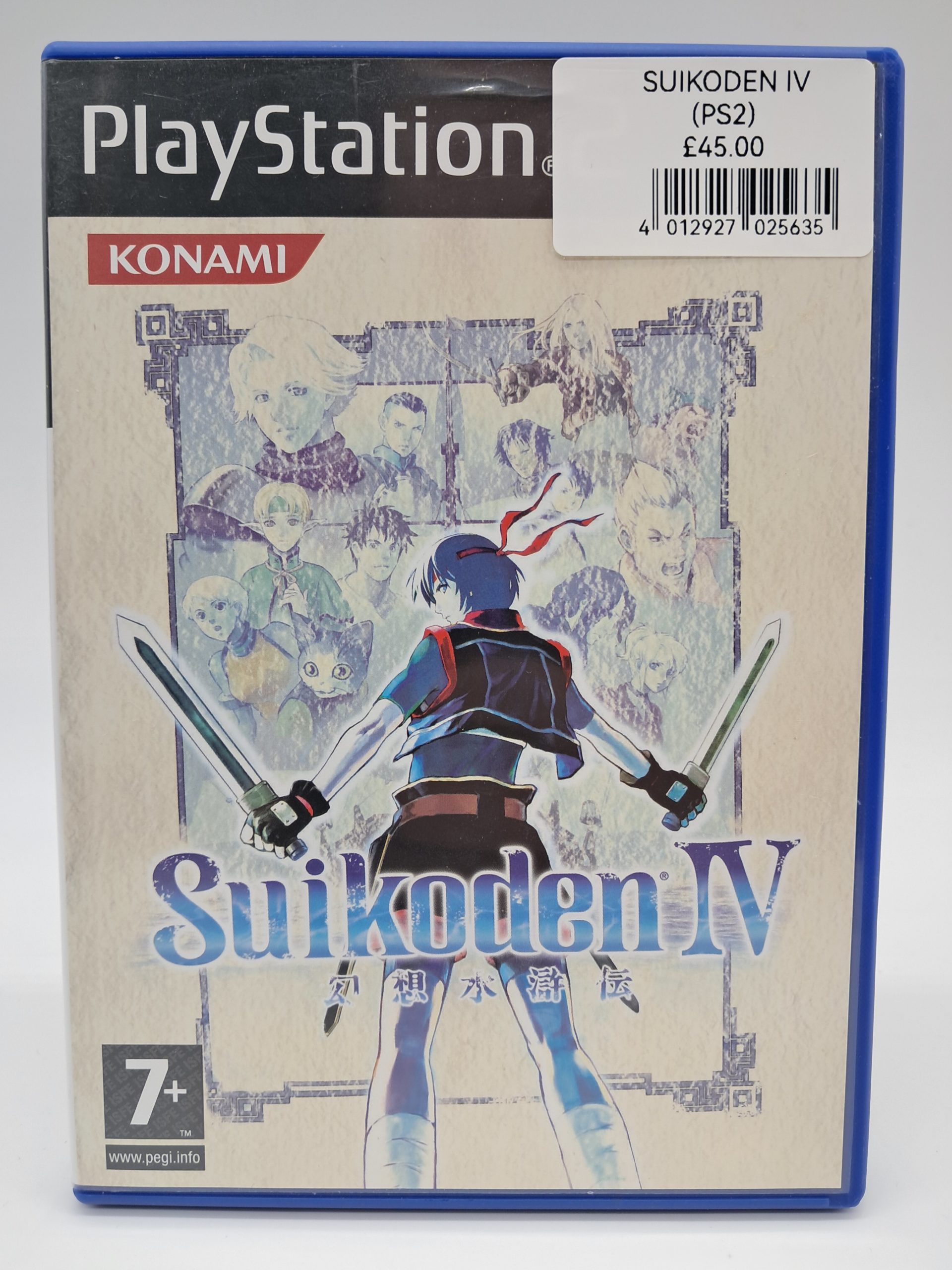 Suikoden IV, Konami – Sony PlayStation 2 (Complete with Manual)