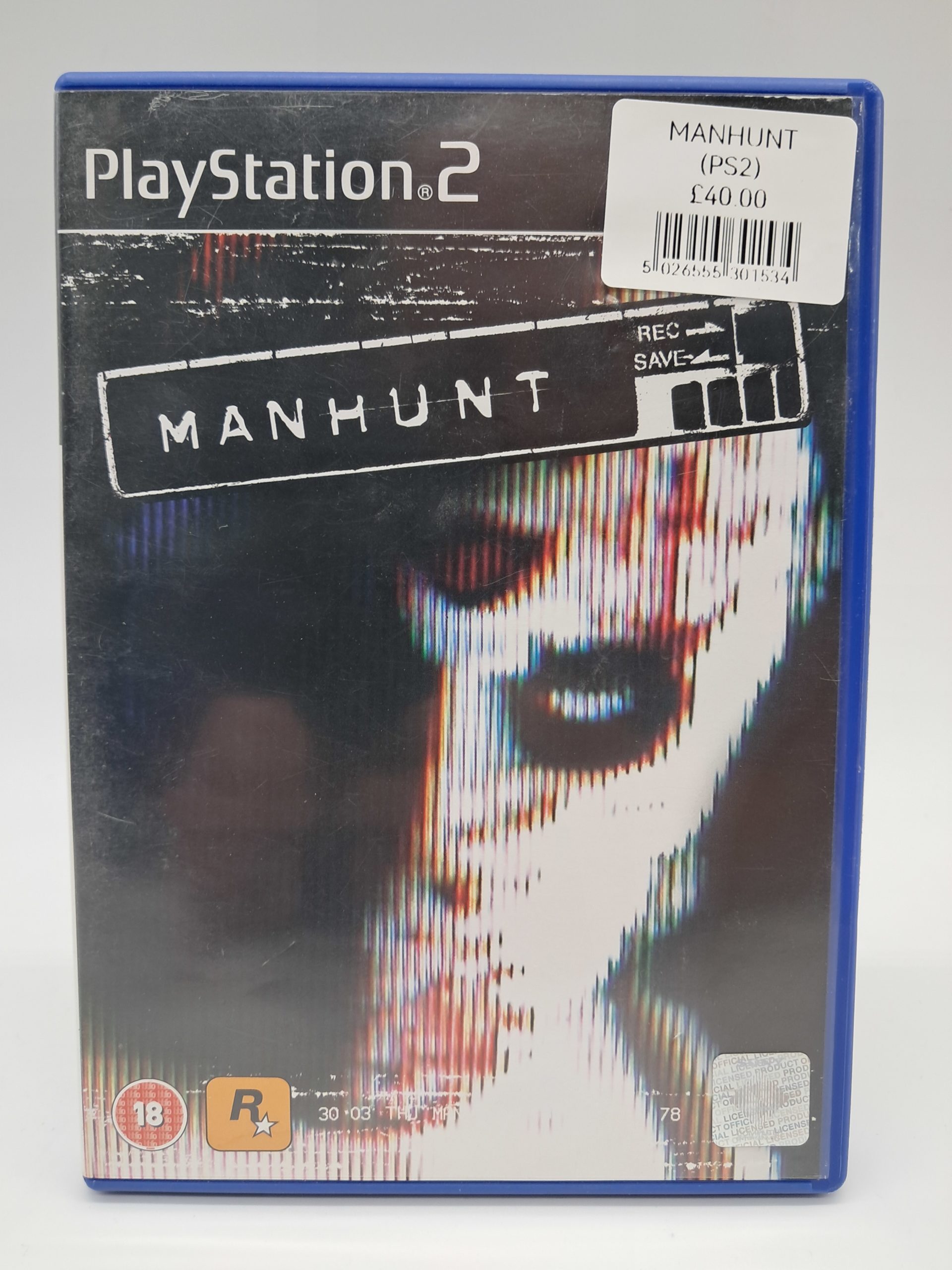 Manhunt, Rockstar Games – Sony PlayStation 2 (Complete with Manual)