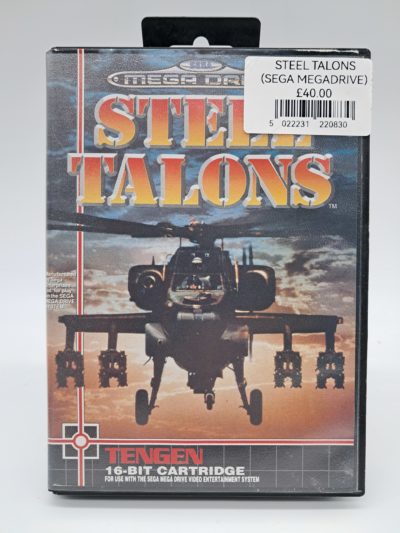 Steel Talons - Sega Mega Drive -Tengen – 16-Bit Cartridge – PAL – (Boxed Game with Manual)