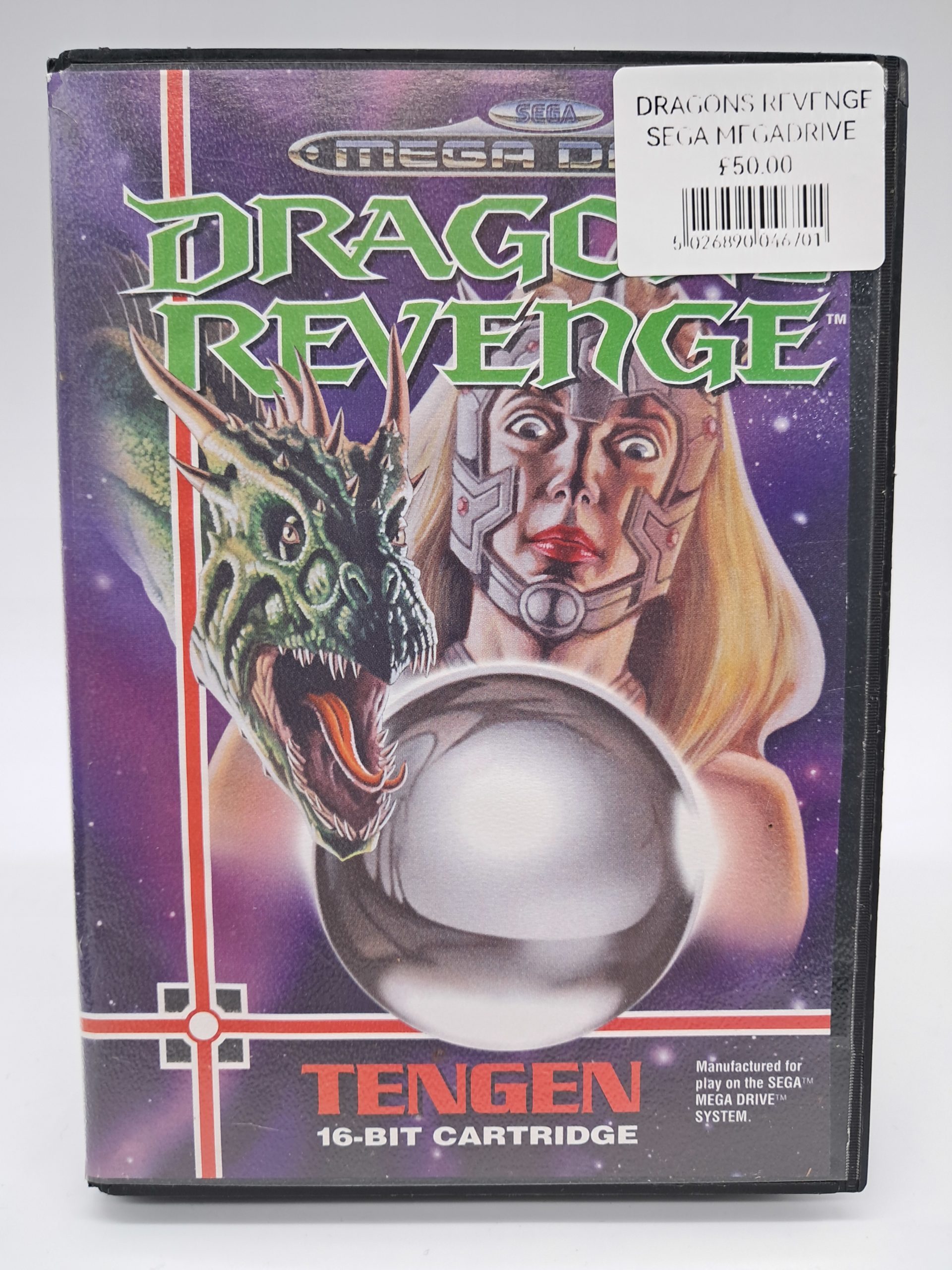 Dragon’s Revenge, Sega Mega Drive – Tengen – 16-Bit Cartridge – (Boxed with Manual)