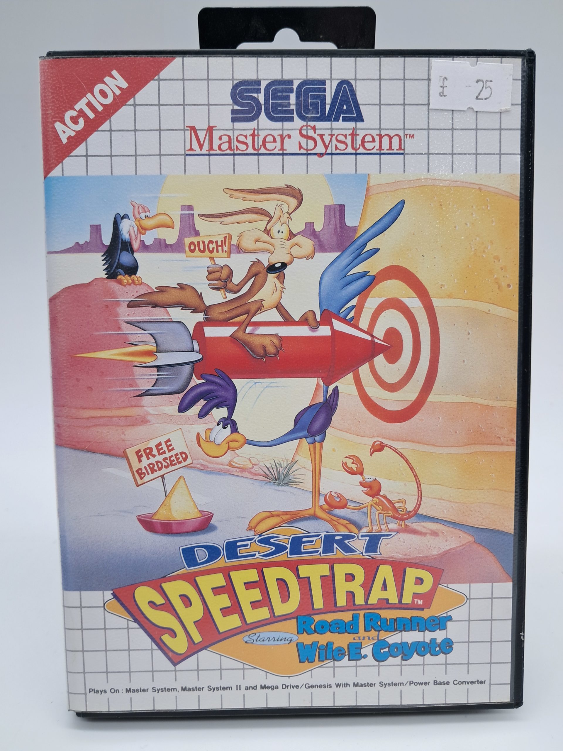 Desert Speedtrap: Road Runner and Wile E. Coyote - Sega Master System – PAL (Boxed with Manual)