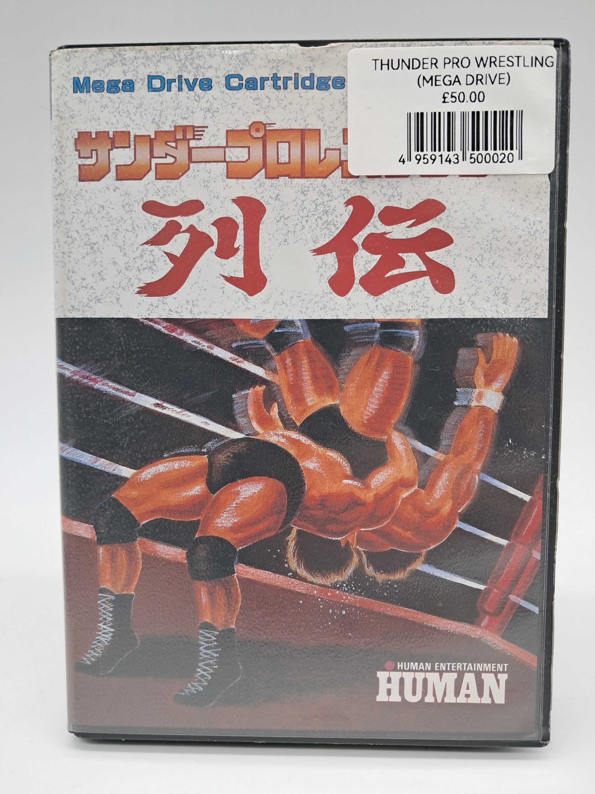 Thunder Pro Wrestling Retsuden - Sega Mega Drive – Human Entertainment – Japanese Import – (Boxed Without Manual)