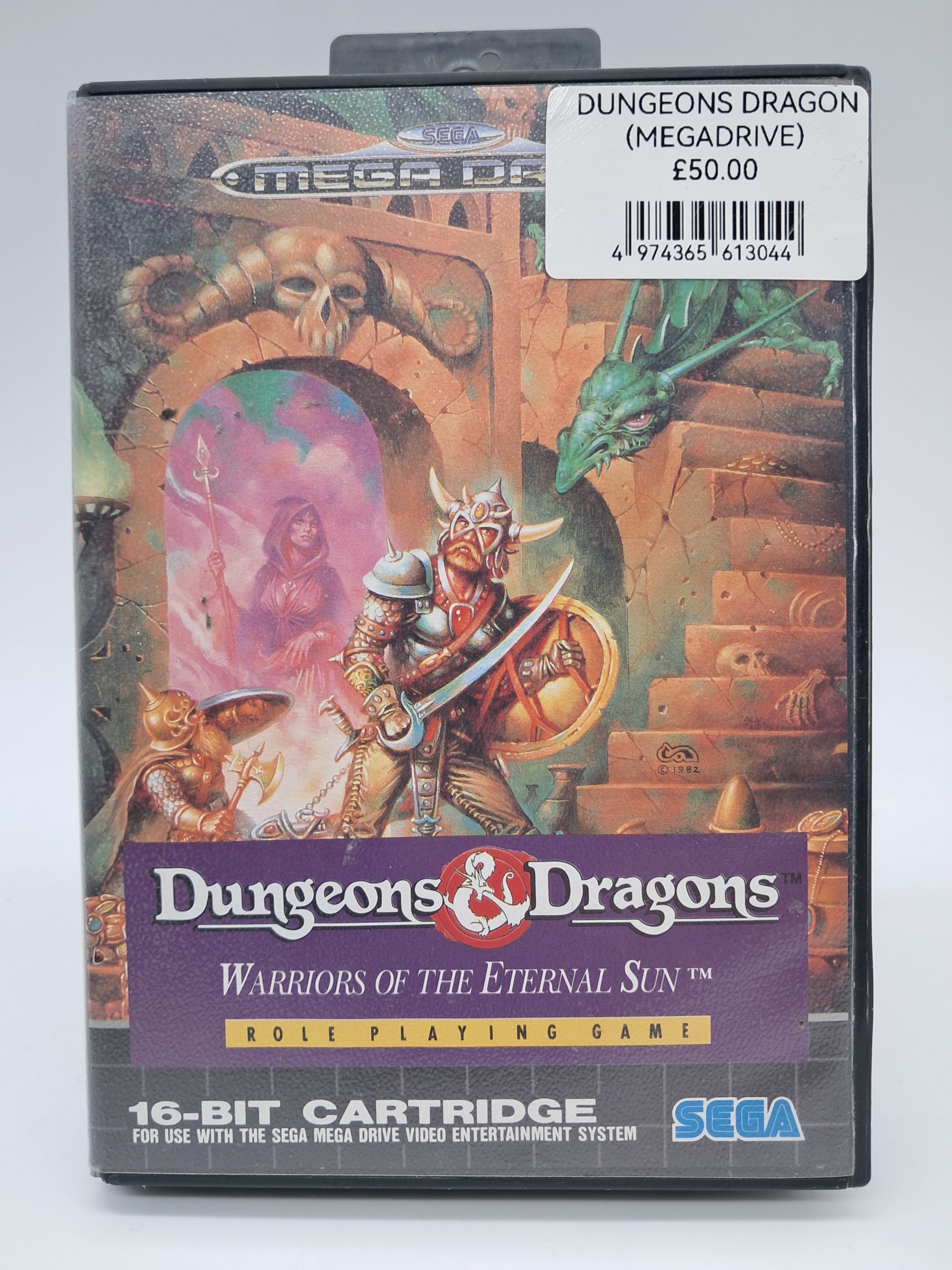 Dungeons & Dragons: Warriors of the Eternal Sun - Sega Mega Drive – RPG – 16-Bit Cartridge – (Boxed with Manual)
