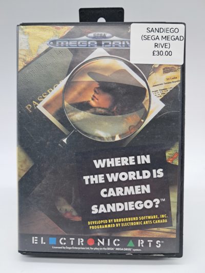 Sega Mega Drive – Where in the World Is Carmen Sandiego? – Electronic Arts – Boxed Game