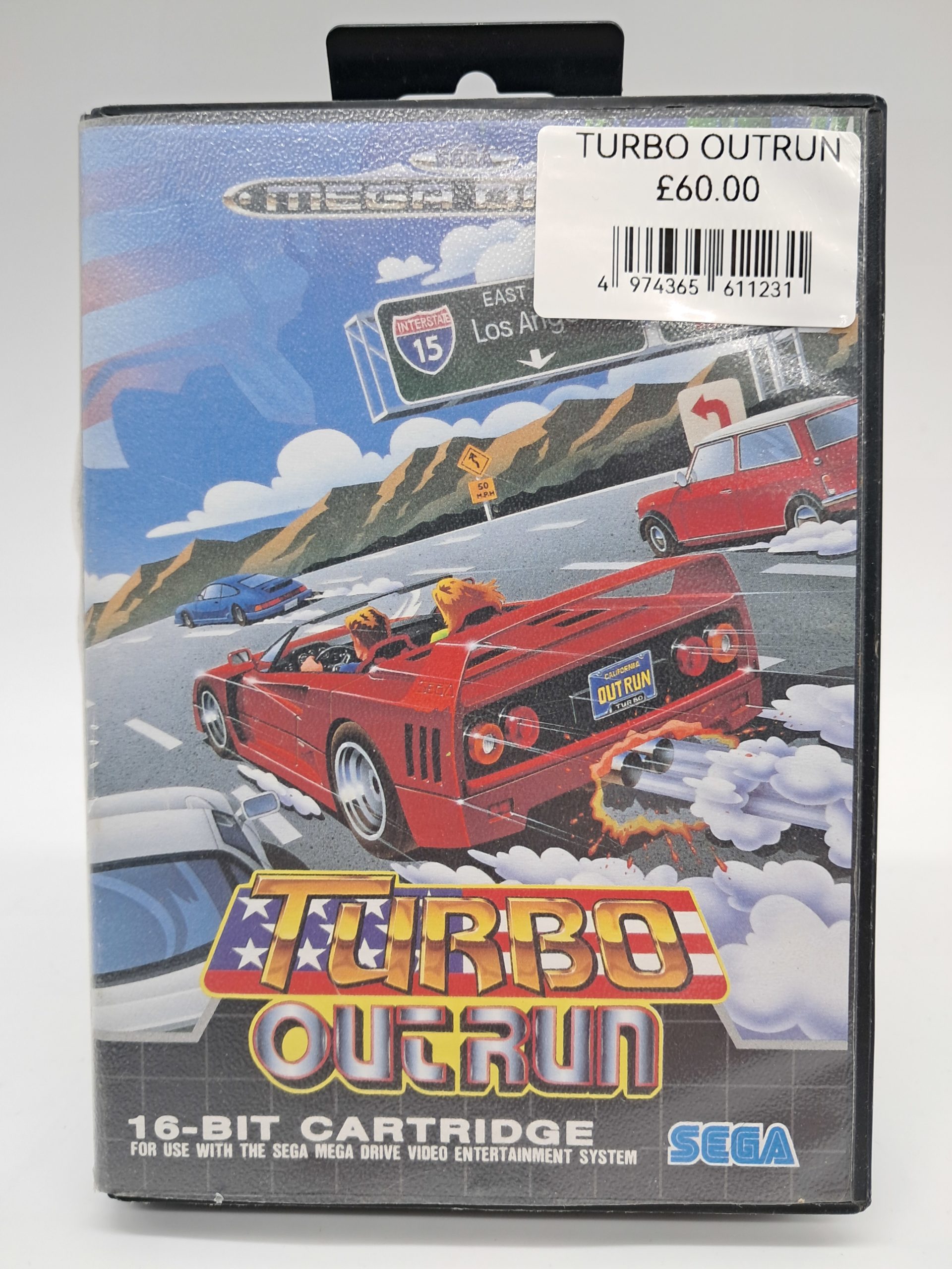 Turbo OutRun - Sega Mega Drive – 16-Bit Cartridge (Boxed with Manual)