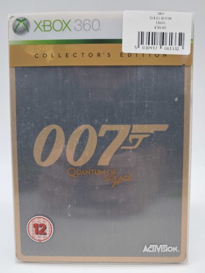 007: Quantum of Solace โ Xbox 360 โ Collector's Edition SteelBook โ PAL (Steelbook Complete with Manual & Bonus Disk)