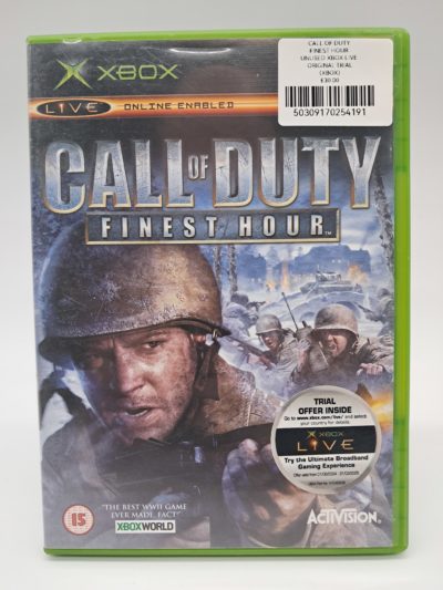 Call of Duty: Finest Hour โ Xbox Original โ PAL (Complete with Manual)