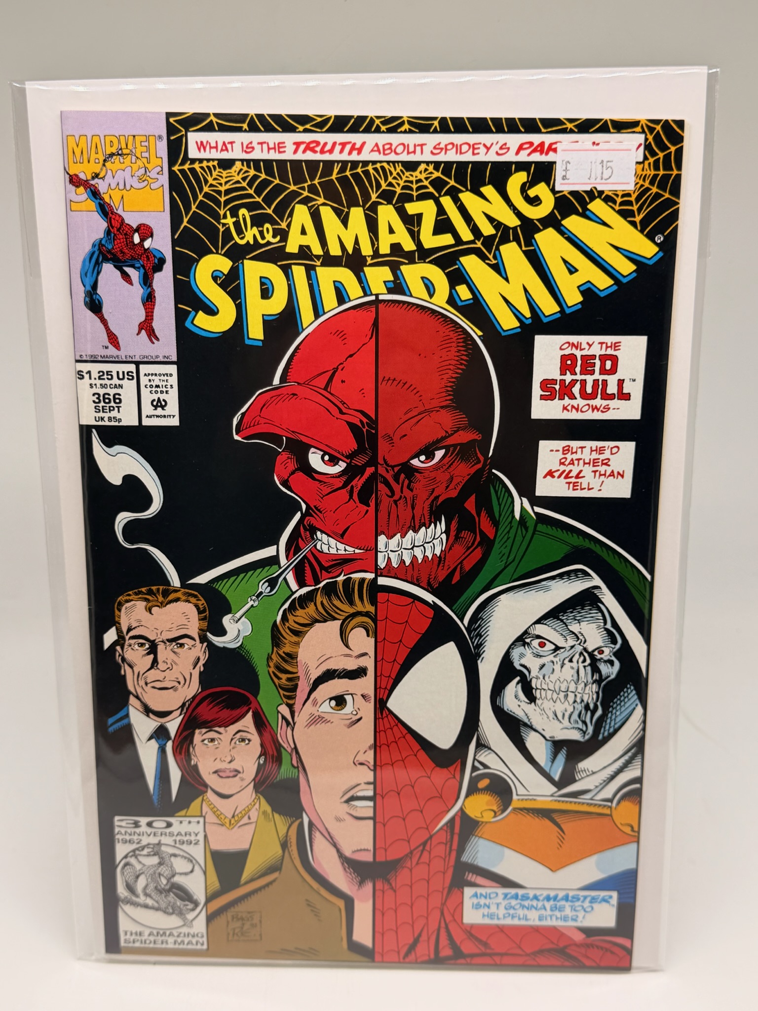 Marvel Comics – The Amazing Spider-Man #366 – September 1992 – Red Skull Cover