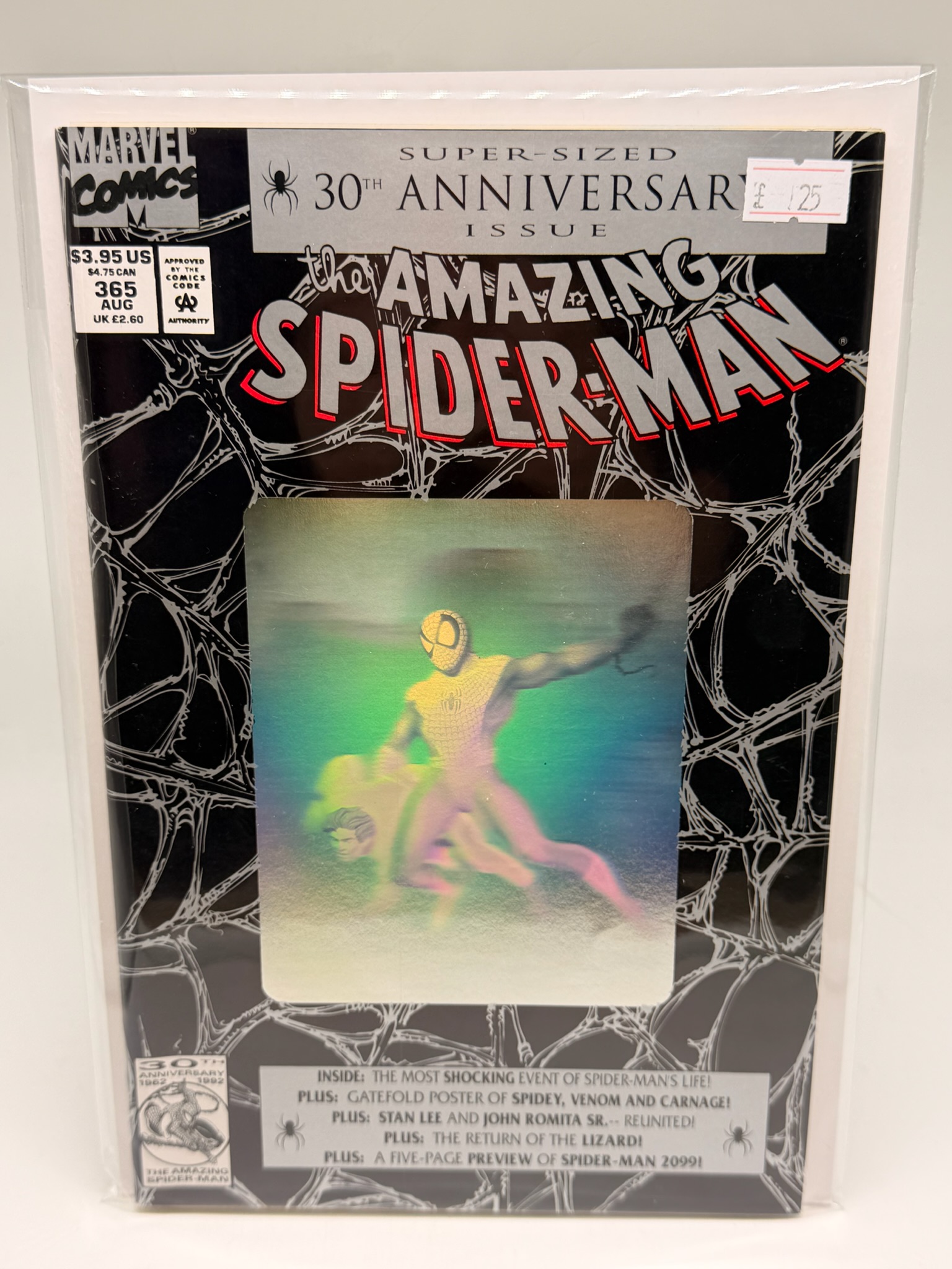 Marvel Comics – The Amazing Spider-Man #365 – 30th Anniversary Hologram Cover – August 1992