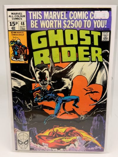 Marvel Ghost Rider #48 (September 1980) – UK Price Variant (15p) – Marvel Comics
