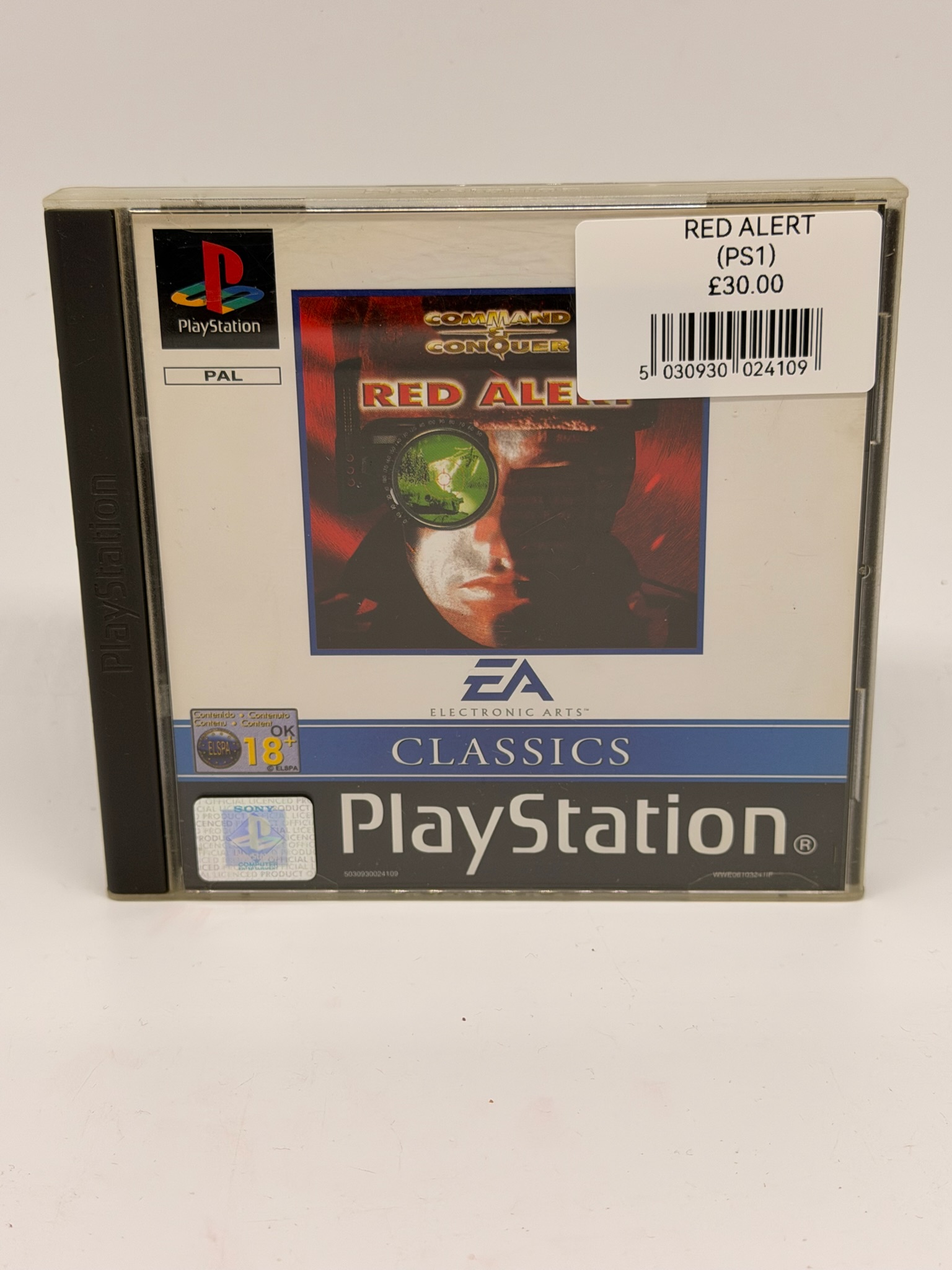 Command & Conquer: Red Alert (EA Classics) – Sony PlayStation 1 (PS1) PAL – Complete