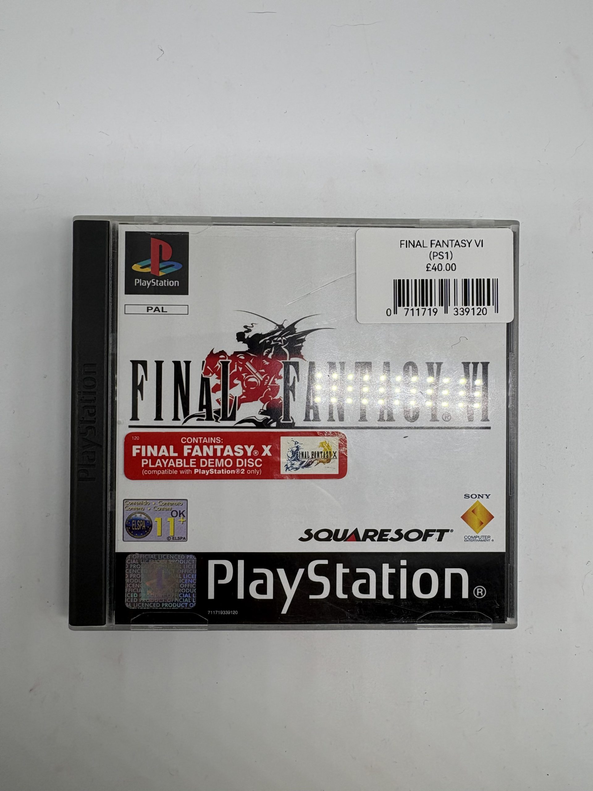 Final Fantasy VI (Anthology) Sony PlayStation PS1 PAL Complete | Includes Final Fantasy X Demo | Rare UK Release