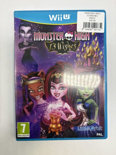 Monster High: 13 Wishes Nintendo Wii U PAL Complete | Rare Family Adventure Game