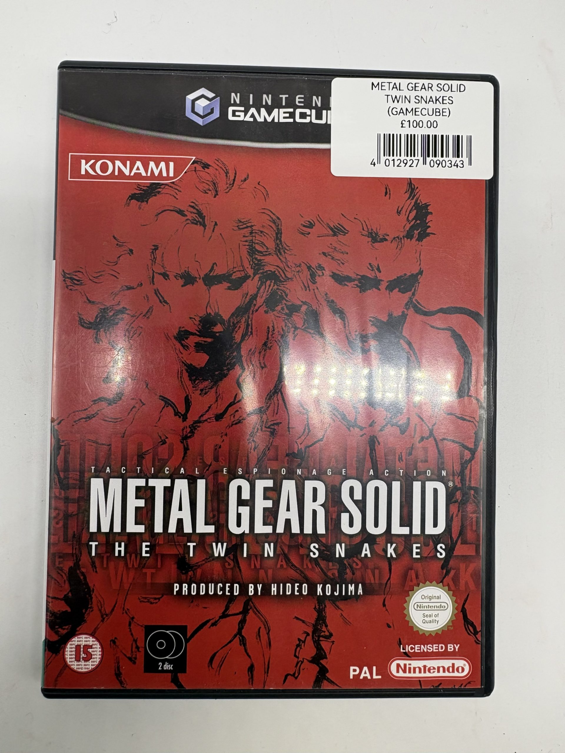 Metal Gear Solid: The Twin Snakes Nintendo GameCube PAL 2 Disc Complete | Rare Kojima Classic