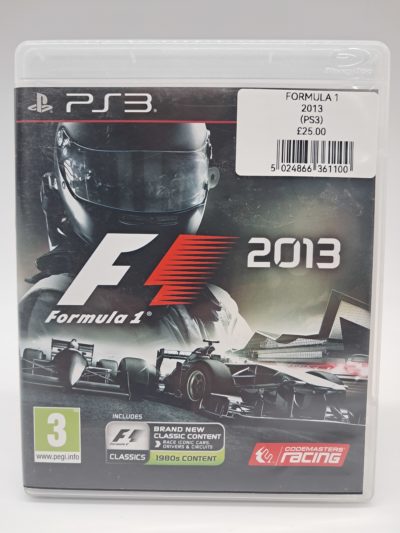 F1 2013 – PlayStation 3 – PAL (Complete with Manual)