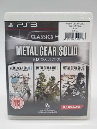 Metal Gear Solid HD Collection – PlayStation 3 – Classics HD – PAL (Complete with Manual)
