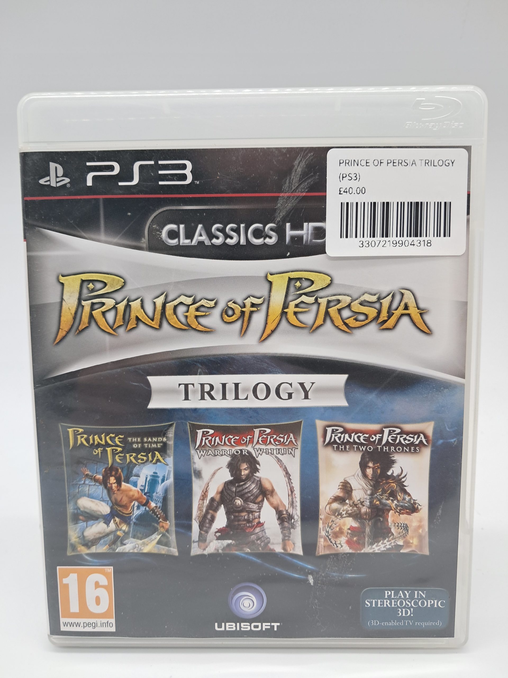Prince of Persia Trilogy – PlayStation 3 – Classics HD Collection (Complete with Manual)