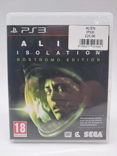 Alien: Isolation – PlayStation 3 – Nostromo Edition (Complete with Manual)