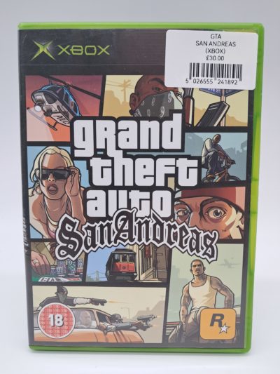 Grand Theft Auto: San Andreas – Original Xbox – PAL (Complete with Manual/Map)
