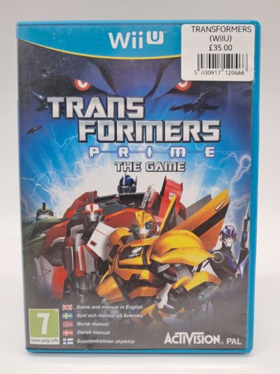 Transformers Prime: The Game – Nintendo Wii U – PAL (Complete with Manual)