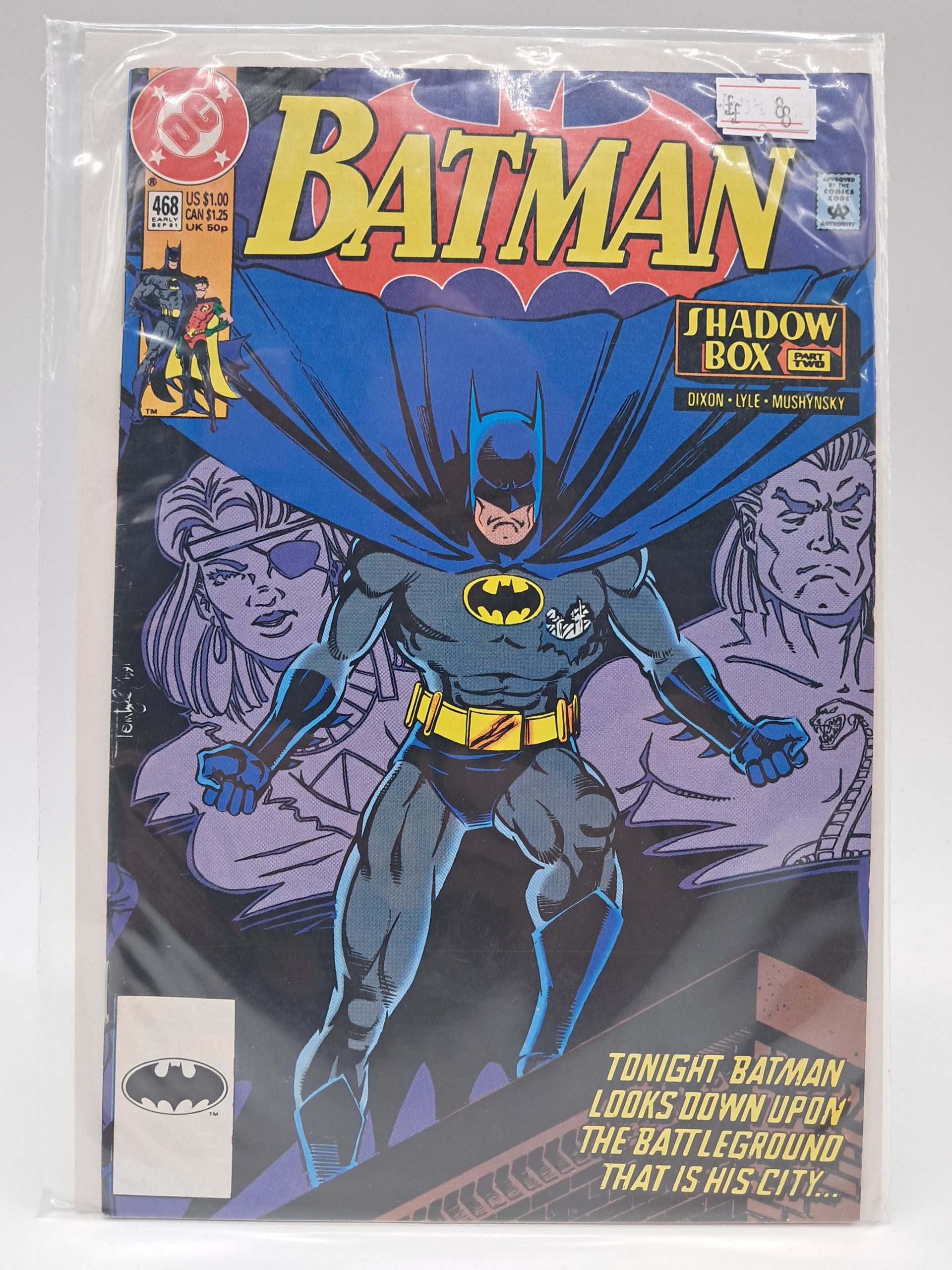 Batman #468 – DC Comics – September 1991 – Shadow Box Part Two