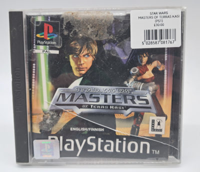 Star Wars: Masters of Teräs Käsi – PlayStation (PS1) – PAL – English/Finnish (Boxed with Manual)