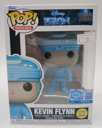 Funko Pop! Movies Disney Tron – Kevin Flynn (Glow in the Dark) #1856 – Vinyl Figure – Funko Exclusive