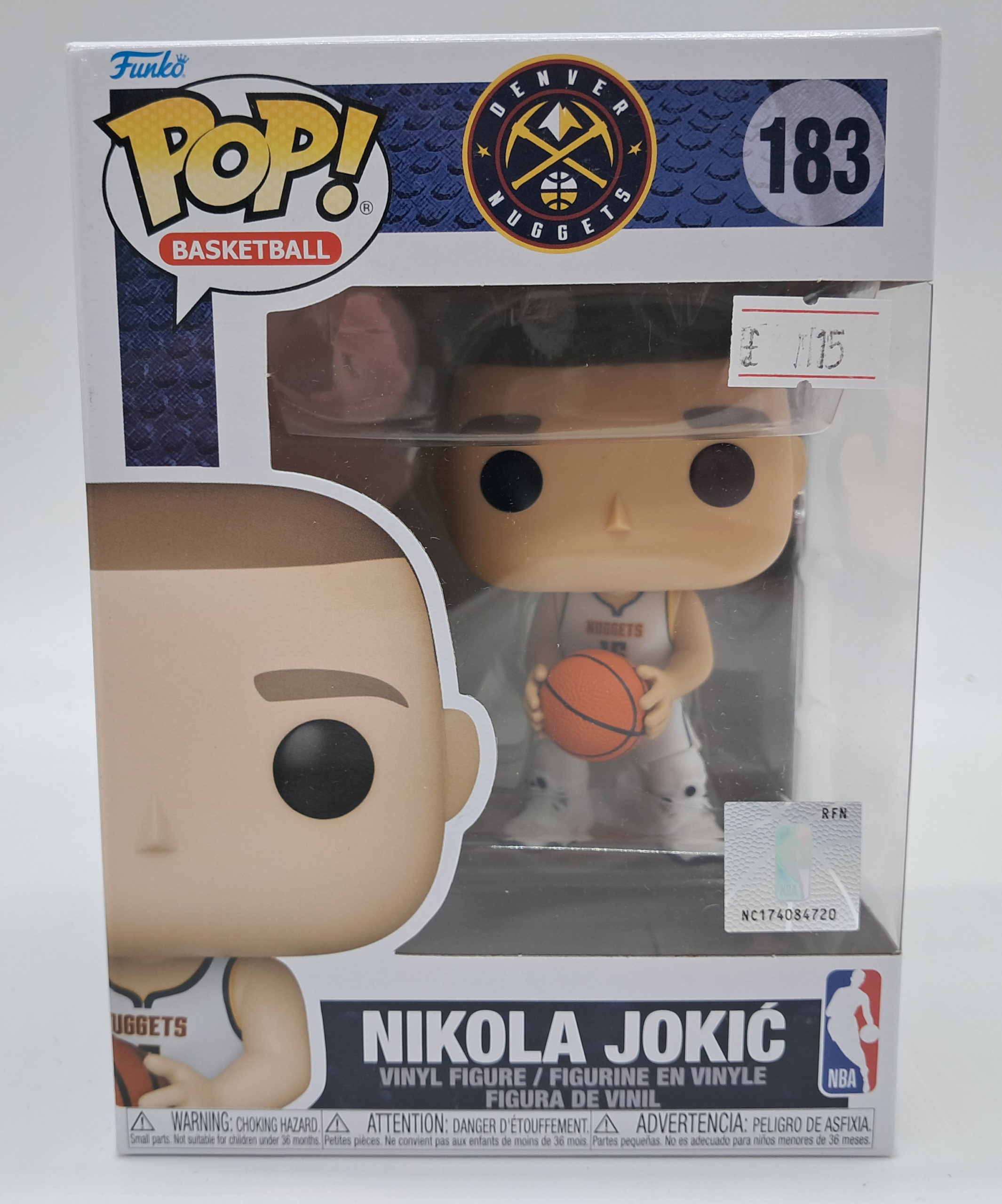 Funko Pop! Basketball NBA Denver Nuggets – Nikola Jokić #183 – Vinyl Figure