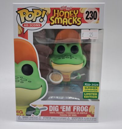 Funko Pop! Ad Icons – Kellogg’s Honey Smacks: Dig ’Em Frog #230 – 2024 Summer Convention Limited Edition