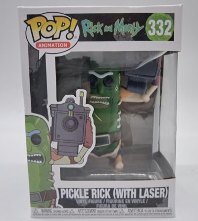 Funko Pop! Animation – Rick and Morty: Pickle Rick with Laser #332 – Vinyl Figure