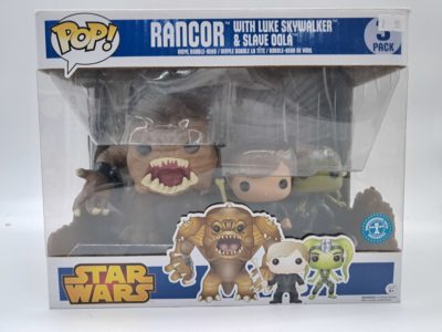 Funko Pop! Star Wars – Rancor with Luke Skywalker & Slave Oola – 3-Pack – Underground Toys Exclusive