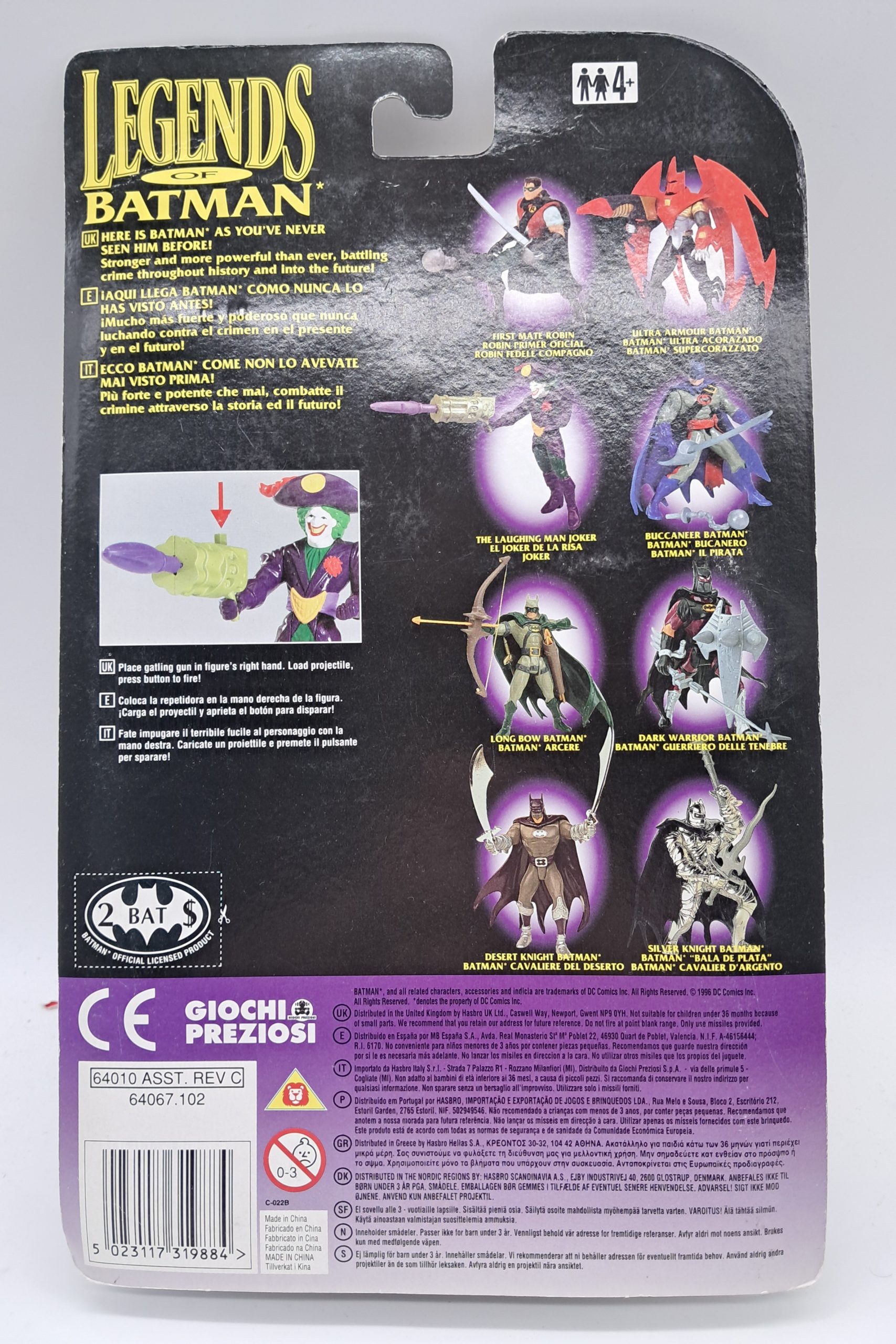 Kenner: Legends of Batman - The Laughing Man Joker (Action Figure, 1994) - Never opened