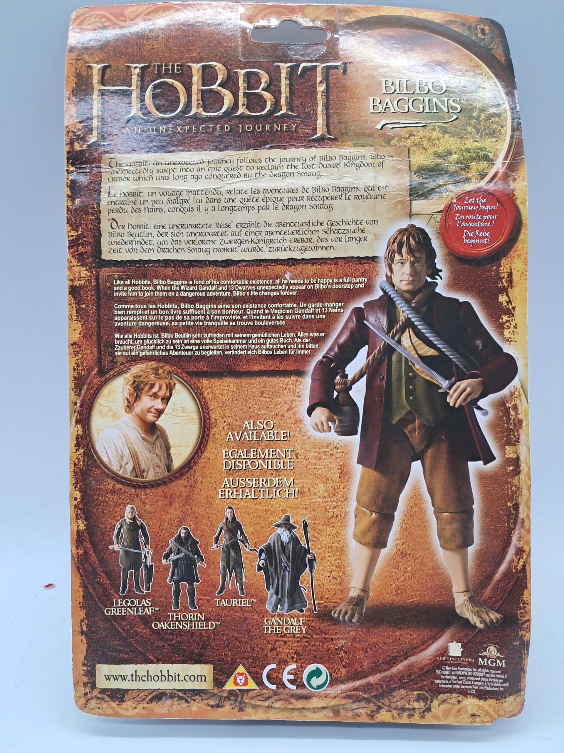 The Bridge Direct: The Hobbit: An Unexpected Journey - Bilbo Baggins (Action Figure, 2012)