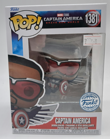 Captain America (Sam Wilson) Flying – Funko Pop! Marvel #1381 – Captain America: Brave New World – Funko Exclusive