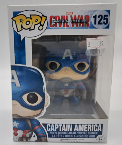 Captain America – Funko Pop! Marvel #125 – Captain America: Civil War – Vinyl Bobblehead