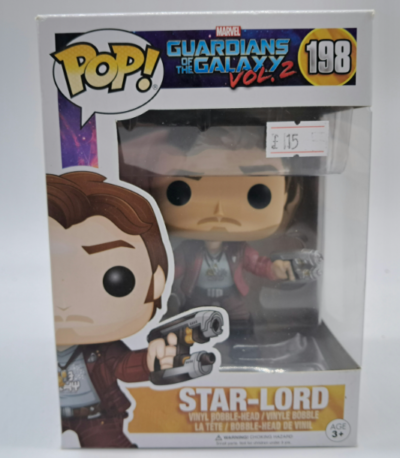 Star-Lord – Funko Pop! Marvel #198 – Guardians of the Galaxy Vol. 2 – Vinyl Bobblehead