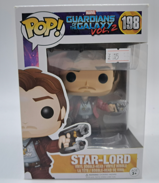 Star-Lord – Funko Pop! Marvel #198 – Guardians of the Galaxy Vol. 2 – Vinyl Bobblehead