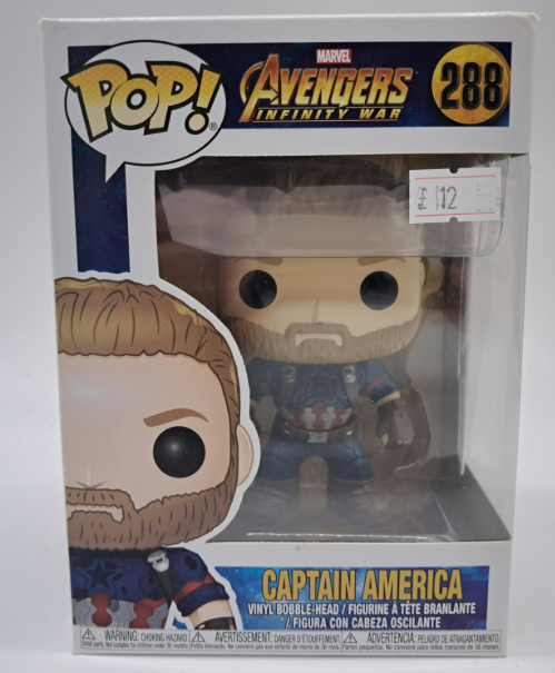 Captain America – Funko Pop! Marvel #288 – Avengers: Infinity War – Vinyl Bobblehead